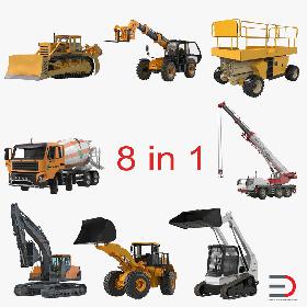 Construction Vehicles Rigged Collection 2